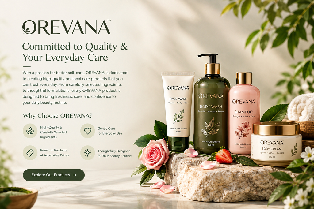 OREVANA Skincare Brand Story and About Us Details