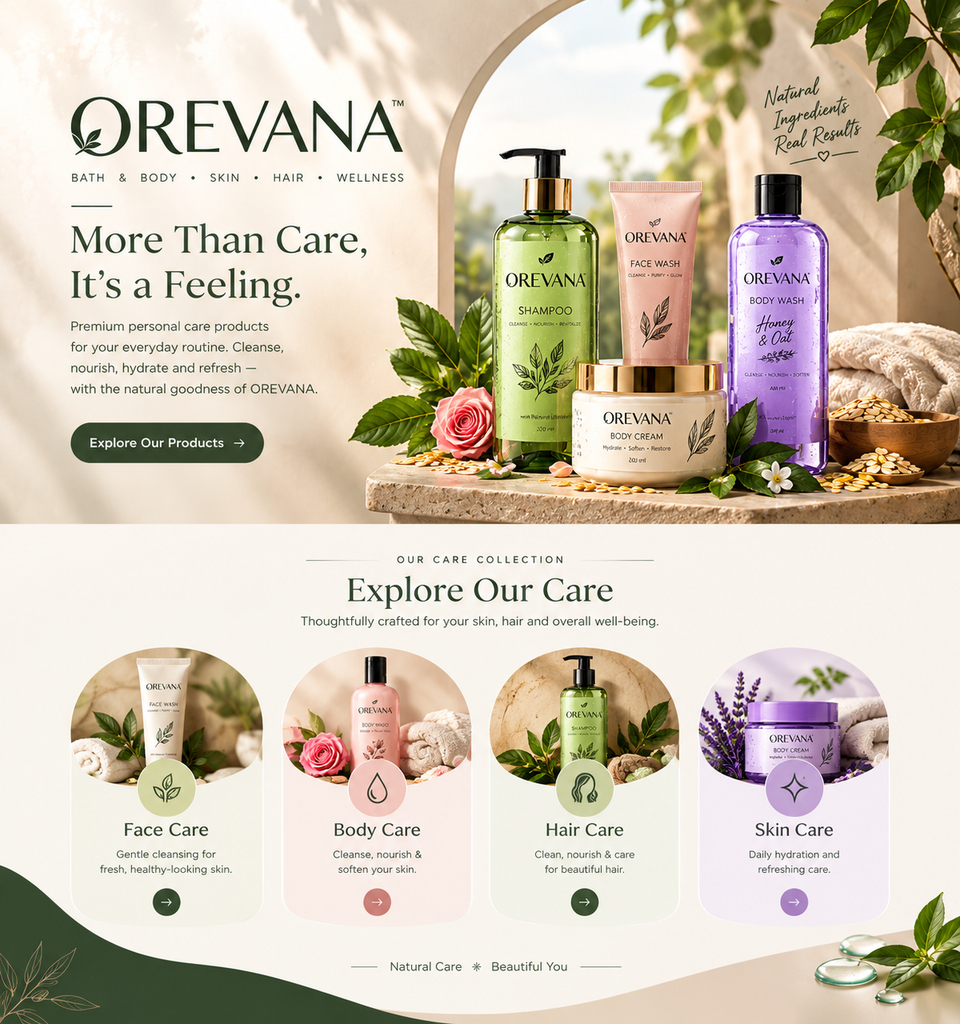 OREVANA Skincare Brand About Us Banner Image