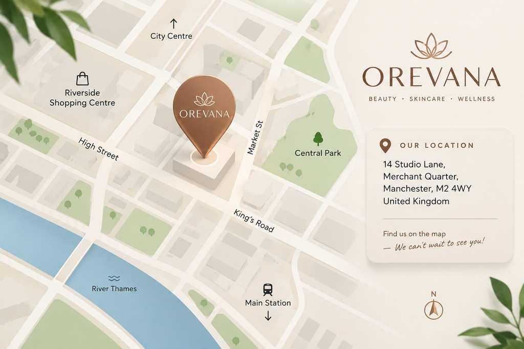 OREVANA Skincare Studio Location Map